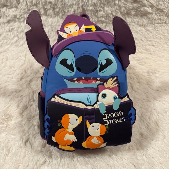 Loungefly Handbags - Stitch Loungefly Halloween Spooky Stories Witch Mini Backpack Purse NWT